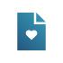 icon of document with a heart 
