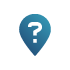 locator icon with a question mark
