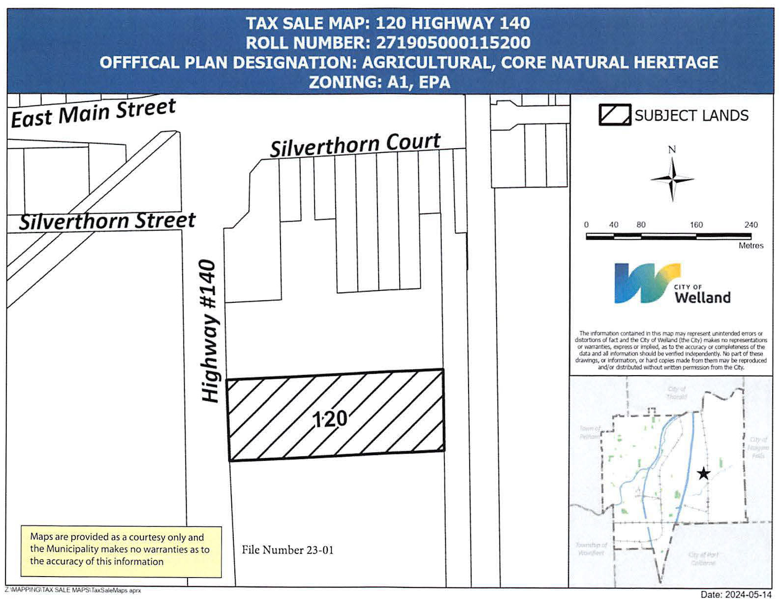 map for 120 HIGHWAY 140