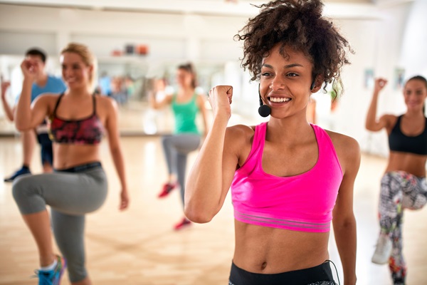 image of woman leading a fitness class